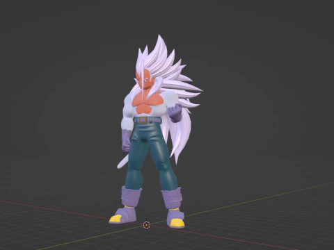 Vegeta Super Saiyan 5 - Dragon Ball AF 3D Model