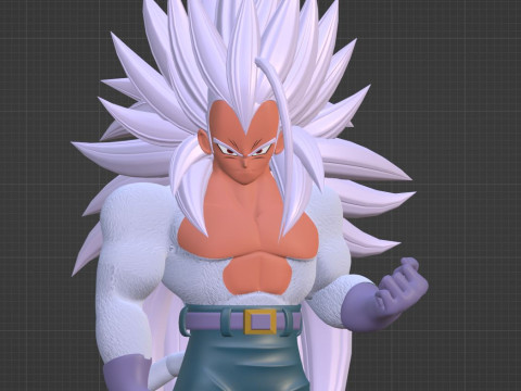 Vegeta Super Saiyan 5 - Dragon Ball AF Model 3D