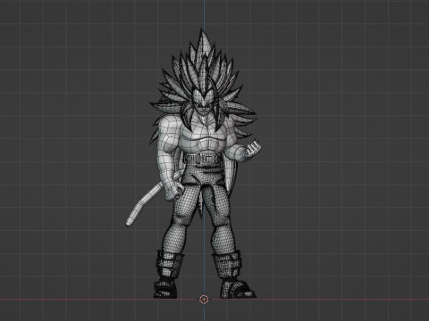 Vegeta Super Saiyan 5 - Dragon Ball AF Model 3D