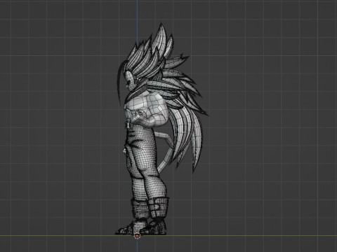 Vegeta Super Saiyan 5 - Dragon Ball AF Model 3D