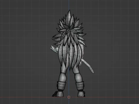 Vegeta Super Saiyan 5 - Dragon Ball AF 3D Model