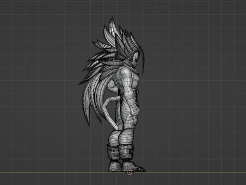 Vegeta Super Saiyan 5 - Dragon Ball AF Model 3D