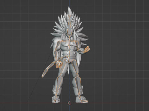 Vegeta Super Saiyan 5 - Dragon Ball AF Model 3D