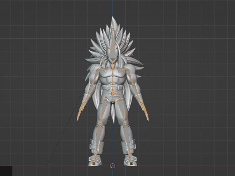 Vegeta Super Saiyan 5 - Dragon Ball AF Model 3D