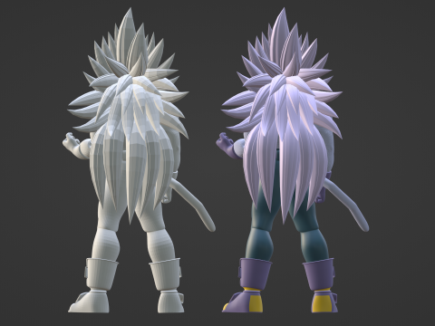 Vegeta Super Saiyan 5 - Dragon Ball AF Model 3D