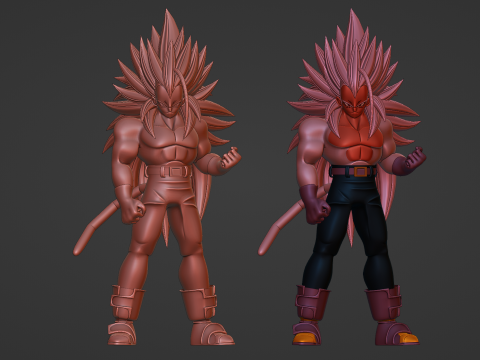 Vegeta Super Saiyan 5 - Dragon Ball AF Model 3D