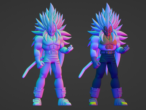 Vegeta Super Saiyan 5 - Dragon Ball AF Model 3D