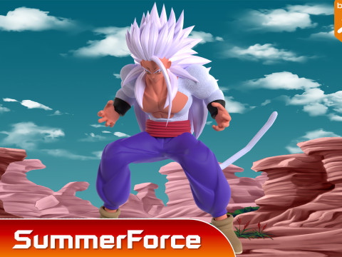 Gohan Super Saiyan 5 - Dragon Ball AF Model 3D