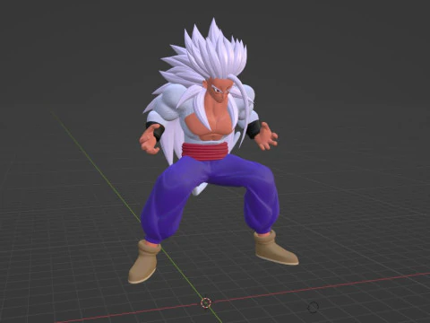 Gohan Super Saiyan 5 - Dragon Ball AF 3D Model