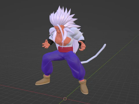 Gohan Super Saiyan 5 - Dragon Ball AF 3D Model