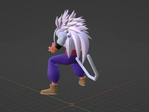 Gohan Super Saiyan 5 - Dragon Ball AF 3D Model