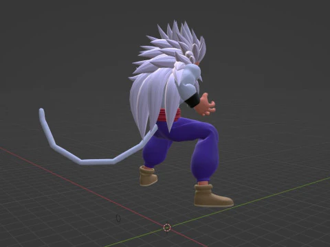 Gohan Super Saiyan 5 - Dragon Ball AF 3D Model