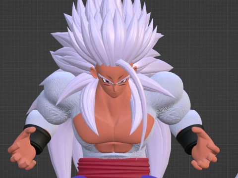 Gohan Super Saiyan 5 - Dragon Ball AF 3D Model