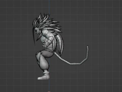 Gohan Super Saiyan 5 - Dragon Ball AF 3D Model