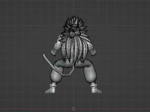 Gohan Super Saiyan 5 - Dragon Ball AF 3D Model