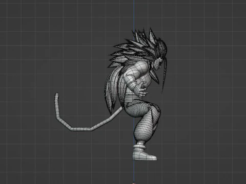 Gohan Super Saiyan 5 - Dragon Ball AF 3D Model
