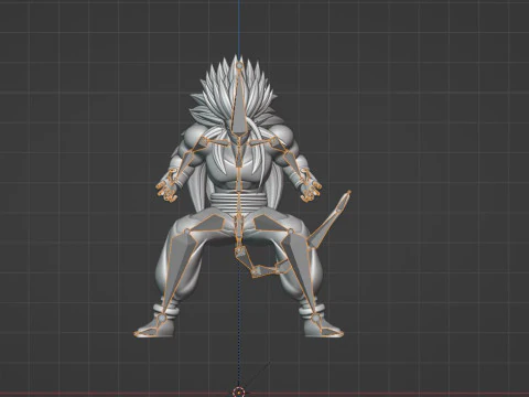 Gohan Super Saiyan 5 - Dragon Ball AF 3D Model