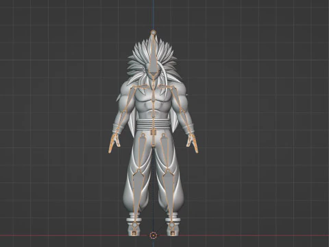 Gohan Super Saiyan 5 - Dragon Ball AF 3D Model