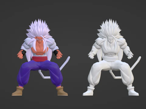 Gohan Super Saiyan 5 - Dragon Ball AF 3D Model