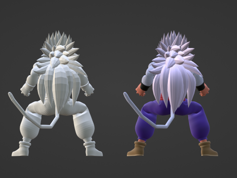 Gohan Super Saiyan 5 - Dragon Ball AF Model 3D