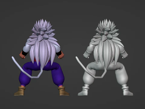 Gohan Super Saiyan 5 - Dragon Ball AF 3D Model