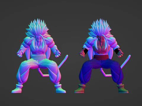 Gohan Super Saiyan 5 - Dragon Ball AF 3D Model