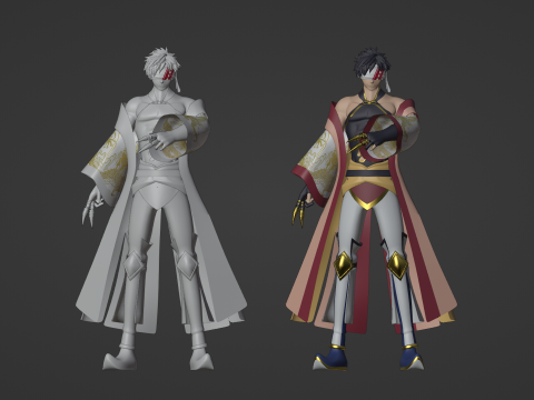 Цинь Ши Хуан - Записи Рагнарока 3D Модель