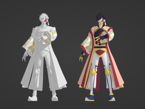 Цинь Ши Хуан - Записи Рагнарока 3D Модель