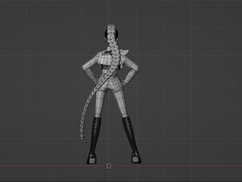 Kostum Emas Rumi - Pemburu Setan KPop Model 3D