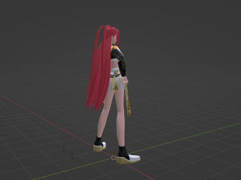 Mira Golden Costume - KPop Demon Hunters 3D Model