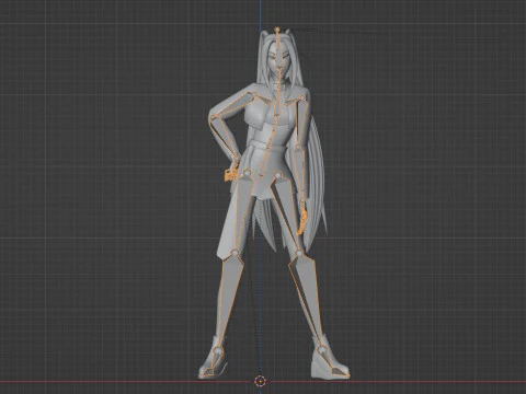 Mira Golden Costume - KPop Demon Hunters 3D Model