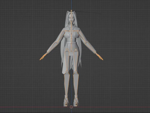 Mira Golden Costume - KPop Demon Hunters 3D Model