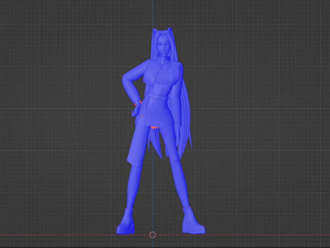 Mira Golden Costume - KPop Demon Hunters 3D Model