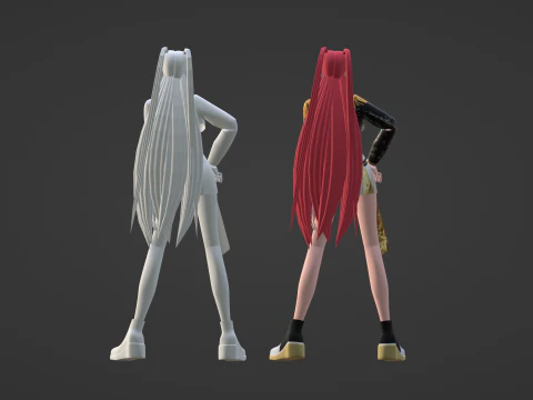 Mira Golden Costume - KPop Demon Hunters 3D Model