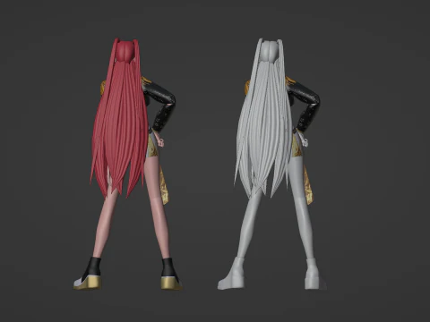Mira Golden Costume - KPop Demon Hunters 3D Model