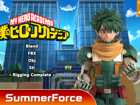 装甲德库 - 我的英雄学院 3D 模型