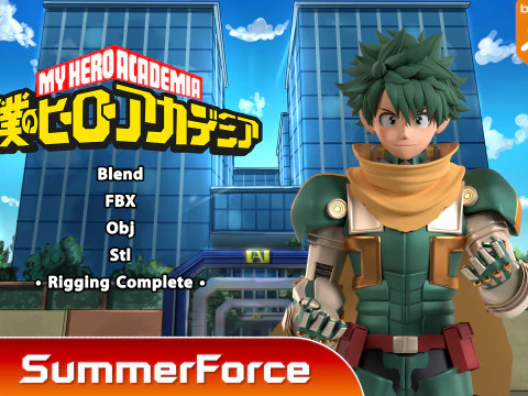 Deku blindado - My Hero Academia Modelo 3D