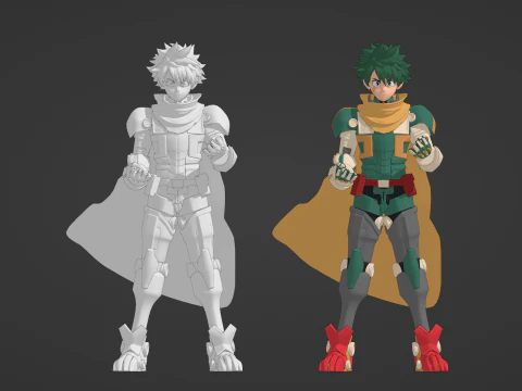 Armored Deku - My Hero Academia 3D Model