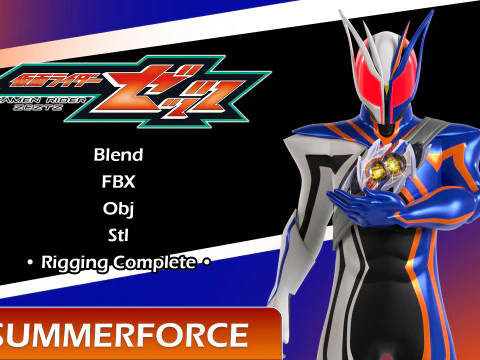 Kamen Rider Nox - Kamen Rider Zeztz Modelo 3D