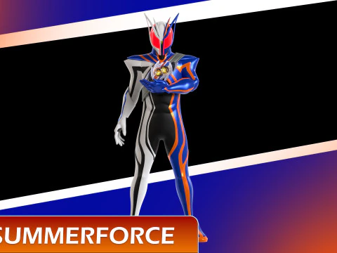 Kamen Rider Nox - Kamen Rider Zeztz 3D Model