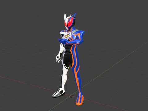 Kamen Rider Nox - Kamen Rider Zeztz 3D Model