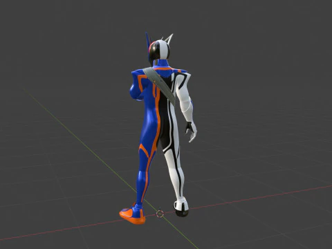Kamen Rider Nox - Kamen Rider Zeztz 3D Model