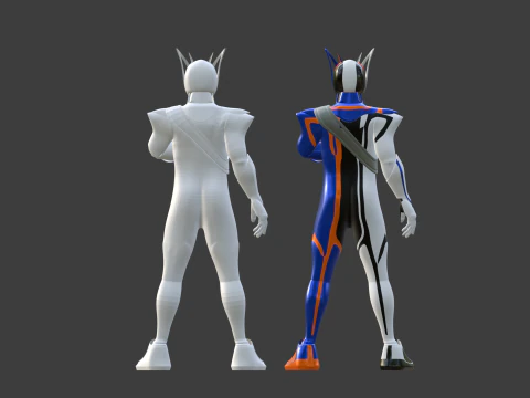 Kamen Rider Nox - Kamen Rider Zeztz 3D Model