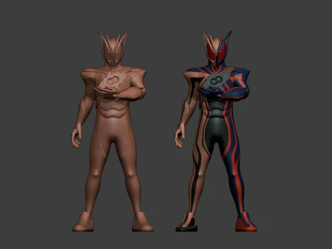 Kamen Rider Nox - Kamen Rider Zeztz 3D Model