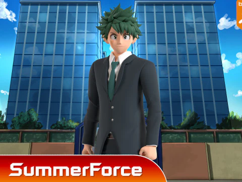 Adult Izuku Midoriya - My Hero Academia 3D Model
