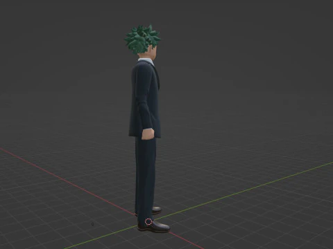 Adult Izuku Midoriya - My Hero Academia 3D Model