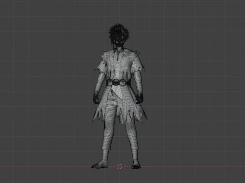 Aza Chobei - Hells Paradise 3D Model