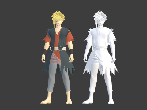 Aza Chobei - Hells Paradise 3D Model