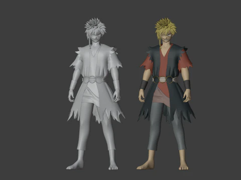 Aza Chobei - Hells Paradise 3D Model