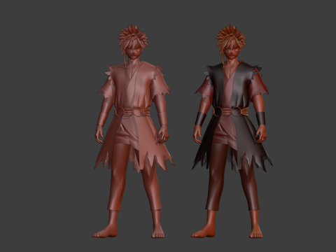 Aza Chobei - Hells Paradise 3D Model